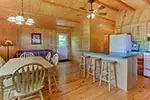 Trails End Cabin kitchen and dining room