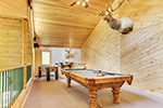 Fenske Lake Cabins lodge loft area with game